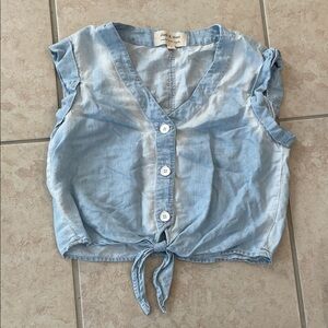 Cloth & Stone Light Blue Button-Down Top